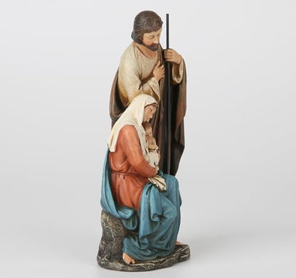 BC Catholic Holy Family Statue 6" H Nativity Scene Mini Figurine - color: Renaissance Full Color, size: 6 inches H