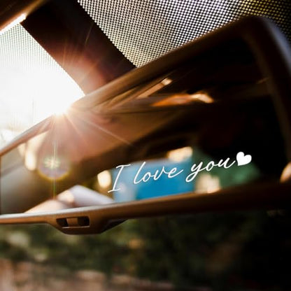 3 Pcs I Love You Sticker – Simple Heartfelt Message Vinyl Decal for Luggage, Laptop, Water Bottle, Gift for Couples, Friends, Loved Ones 4x1in - color: I Love You_w