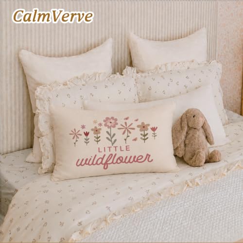 Wildflower Nursery Decor Girl Nursery 12x20 Pillow Cover， - color: Little Wildflower