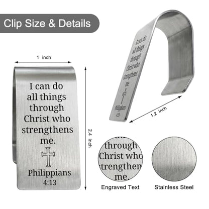 I Can Do All Things Through Christ Christian Visor Clip for Cars