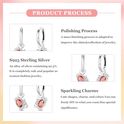 925 Sterling Silver Cute Animal Unique Huggie Hoop Earrings for Women - color: Cute Crab