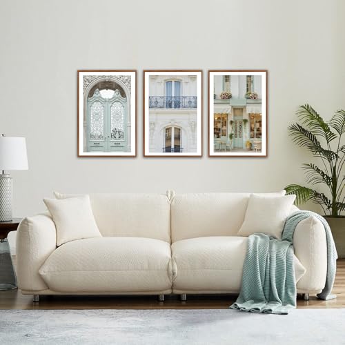 KAlRNE Italian City Pictures European Architecture Wall Art Set-16’’X24’’X3 - color: buildings(medium), size: 16"Lx24"W