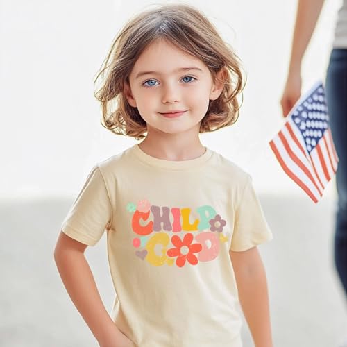 IAM A Child of God Christian Shirts for Kids Toddler Jesus Religious Tee Tops Bible Verse Clothes 2-7 Years - color: Child of God#4, size: 5T