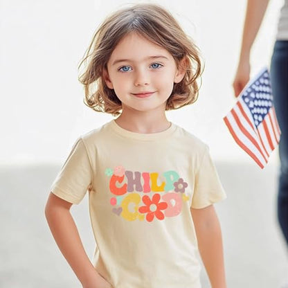 IAM A Child of God Christian Shirts for Kids Toddler Jesus Religious Tee Tops Bible Verse Clothes 2-7 Years - color: Child of God#4, size: 3T
