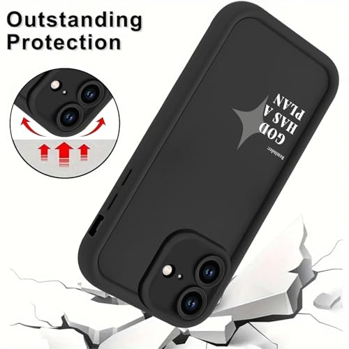 Stylish God's Plan Isaiah 60:22 Bible Verse Cross Christian Phone Case for iPhone 17e/iPhone 16e Case Shockproof Soft Protective for Women Men Cover Funda for iPhone 17e/iPhone 16e 6.1 Inch - color: Jesus
