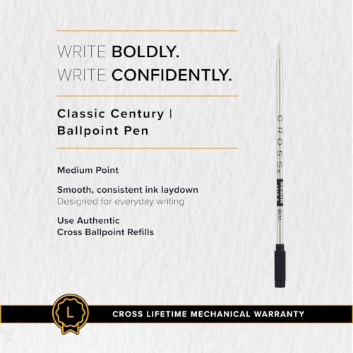 Cross Classic Century Medalist Ballpoint Pen, Medium Point, Black Ink - color: Medalist