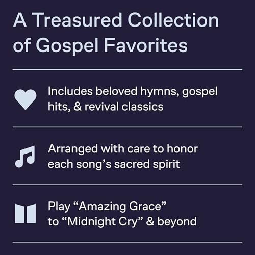 The Best Gospel Songs Ever | Piano, Vocal, Guitar Songbook | 80 Gospel Classics with Sheet Music, Lyrics, Chords and Guitar Diagrams | Timeless Hymns for Musicians and Beginners