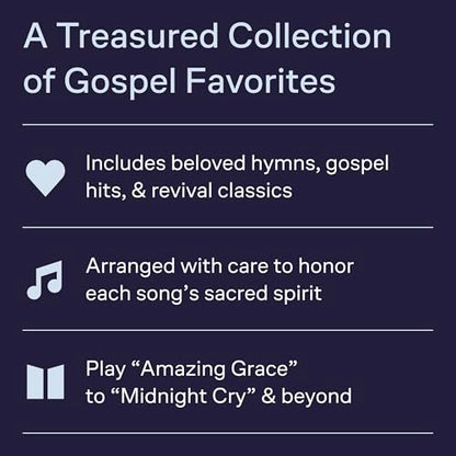 The Best Gospel Songs Ever | Piano, Vocal, Guitar Songbook | 80 Gospel Classics with Sheet Music, Lyrics, Chords and Guitar Diagrams | Timeless Hymns for Musicians and Beginners