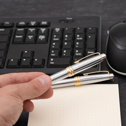Cross Bailey Personalized Rollerball and Ballpoint Pen Set in Medalist