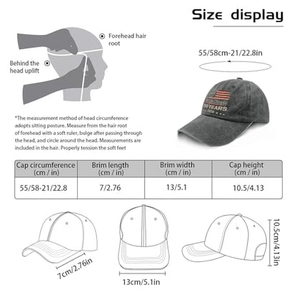 250th Anniversary 250 Years Freedoms Baseball Hat Running Embroidered Cap for - color: Pigment Black
