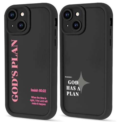Stylish God's Plan Isaiah 60:22 Bible Verse Cross Christian Phone Case for iPhone 14 Case Shockproof Soft Protective for Women Men Phone Cover Funda for iPhone 14 6.1 Inch - color: Jesus