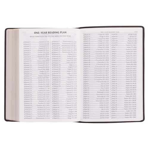 KJV Holy Bible, Super Giant Print Faux Leather Red Letter Edition - Ribbon Marker, King James Version, Dark Brown (KJV Super Giant Print Editions)