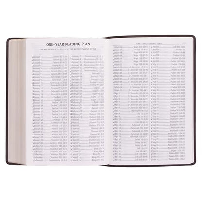 KJV Holy Bible, Super Giant Print Faux Leather Red Letter Edition - Ribbon Marker, King James Version, Dark Brown (KJV Super Giant Print Editions)