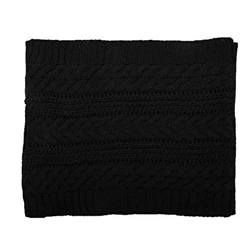 NEOSAN Womens Thick Ribbed Knit Winter Infinity Circle Loop Scarf - color: Crochet Black