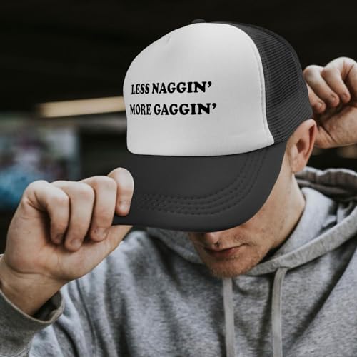 Black Trucker Hat with Funny Saying, Funny Hat for Men & Women - color: Allblack-10