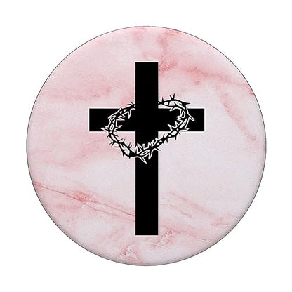 Cross - Jesus Christ PopSockets Adhesive PopGrip - style: Adhesive PopGrip