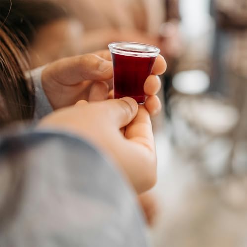Bekith 2000 Pack Communion Cups, Plastic Disposable Cup Fits Standard Holy Communion Trays, 0.5 Ounce, Clear - size: 1000 Count (Pack of 2)