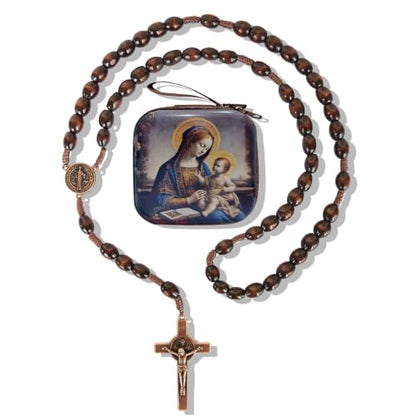 Catholic Rosary Beads, Rosarios Cross Pendant Decorative Prayer Box - color: Style-2