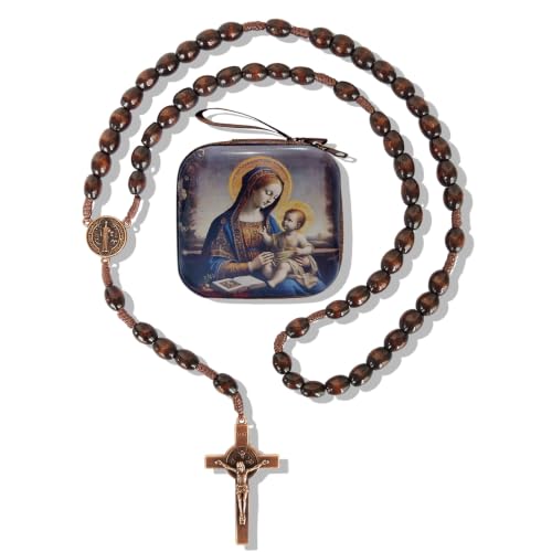 Catholic Rosary Beads, Rosarios Cross Pendant Decorative Prayer Box - color: Style-2