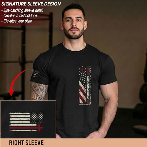 Faith Over Fear Shirt Men, Christian Shirts for Men - color: Ds07-black, size: 5X-Large