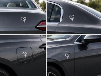 Jesus Love Heart Cross Car Emblem Sticker, 3D Metal Christian Car Decal, Faith Religious Auto Badge for Cars SUV Trucks (Silver) - color: Silver