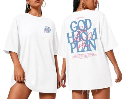 KUYIGO Men's Christian Faith Graphic T Shirt Scripture Crewneck Tee - color: White, size: XX-Large