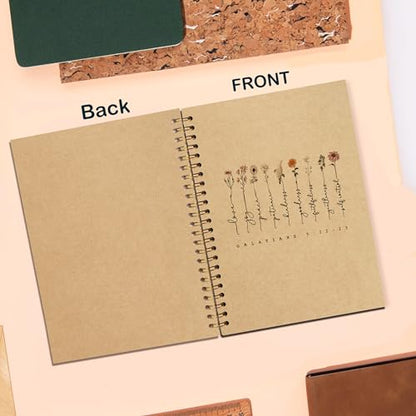 Christian Journal Notebook, Bible Notebooks for Note Taking for Women, Christian Bible Gifts for Women, Scripture Journals, Galatians 5:22-23 Religious Journals, Kraft Paper 5.5x8.3 Inch - color: 5:22-23 kraft