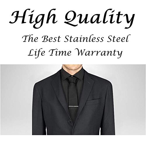 Tie Clips for Men, Mens Tie Clip Silver, Mens Tie Bars, Clip on Tie for Men - color: Silver Tie Clip J