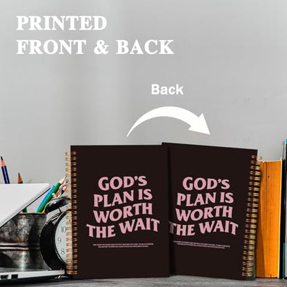 Christian Spiral Notebooks,Bible Verse Prayer Journal for Women - color: God