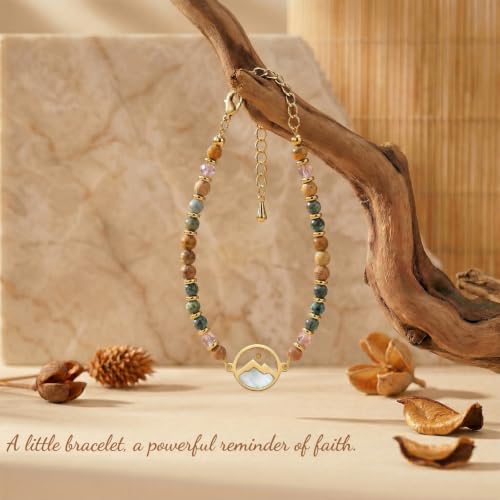 Gold Mustard Seed Bracelet for Teen Girls and Women, Faith Can Move Mountains Christian Jewelry, Inspirational Religious Gift for Her - color: Granddaughter