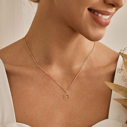 Cross Necklace for Women,Dainty 14k Gold Plated Pendant Necklaces - color: Gold-10