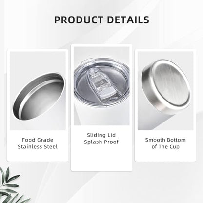 Christian Gifts for Women, Inspiration Religious Gifts, Bible Verse Encouragement Gifts, Thank You Gifts, Birthday Gifts for Women, Mom, Friend, Sister -20 Oz Stainless Steel Tumbler - color: Straw Three-piece Set 1