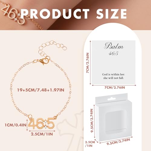 Liliaafar Bible Verse Bracelets for Women Jeremiah Gift Faith Christian Bracelet with Inspirational Card Religious Jewelry - style: Jeremiah 46: 5
