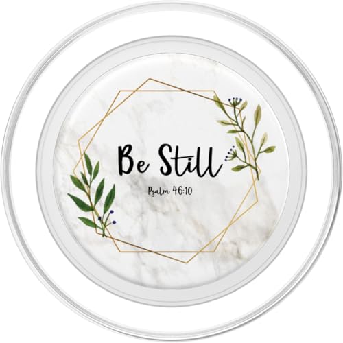 Be Still & Know Psalm 46:10 - Christian Bible Verse PopSockets PopGrip: Swappable Grip for Phones & Tablets PopSockets PopGrip for MagSafe - style: Magnetic PopGrip