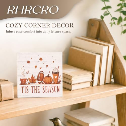 Rustic Fall Pumpkin Decor Wooden Box Sign - color: Fall-16