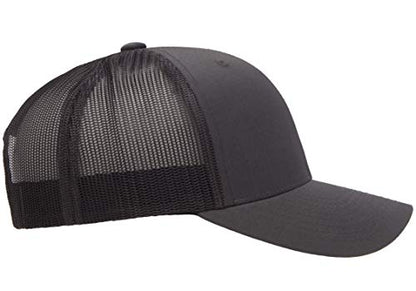 Yupoong Yp Classics Retro Trucker Cap - color: Charcoal, size: One Size, style: Single