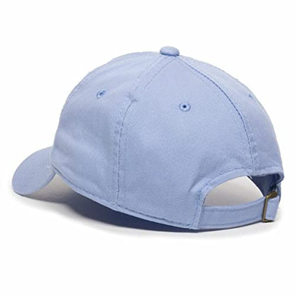 DSGN By DNA Say Mashallah Embroidered Hat Islamic Muslim Faith Inspired Cotton Baseball Cap Adjustable Dad Hat for Men&Women - color: Light Blue