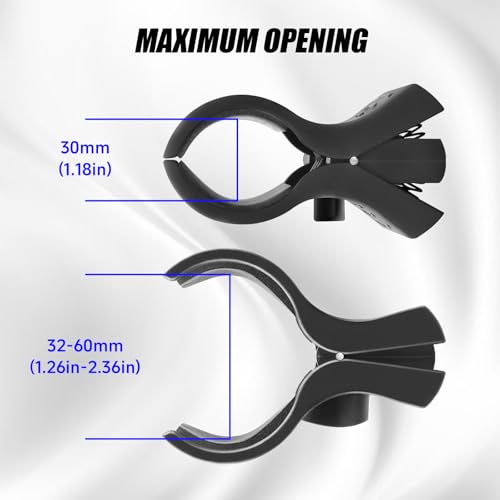 Upgraded Microphone Clip, 2 Pcs, Adjustable Mic Holder，32mm and 60mm