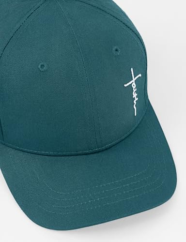 Christian Jesus Hats for Men & Women - Cross Logo Faith Baseball Caps - Ideal Religious Gifts for Thanksgiving and Christmas - color: Storm Blue
