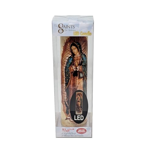 Our Lady of Guadalupe, LED Flameless Devotional Prayer Candle