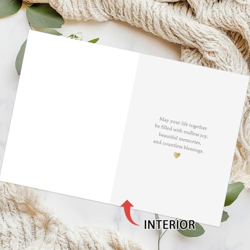 Happy Wedding Card Gifts for Son and Daughter in Law from Dad Mom - color: Mu-377