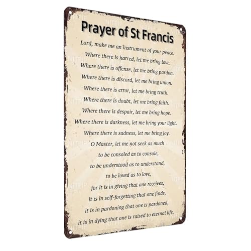 Vintage Religious Prayer Metal Sign Wall Decor Prayer For Strength Retro Christian Metal Sign-Religious Tin Plaque for Church Home Bedroom Decor Gifts 12x16 Inch - color: Prayer For Strength, size: 12x16 Inch