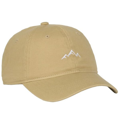 Outdoor Cap Mountain Embroidered Dad Hat Adjustable Soft Cotton Polo Style Unstructured Baseball Cap for Men & Women - color: Old Gold