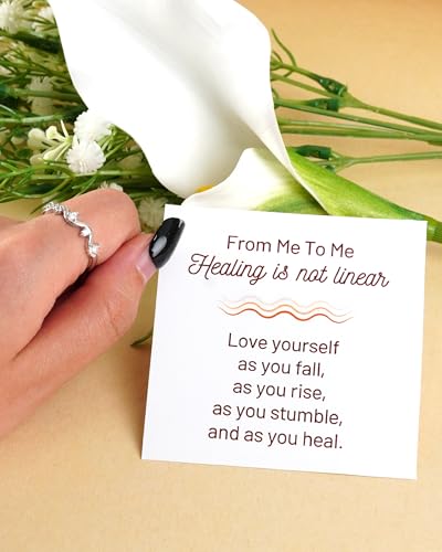 To My Daughter Ring from Mom 925 Sterling Silver Cross Ring Pray on/over/through It Rings Adjustable Anxiety Relief Rings Inspirational Cheer up Birthday Gifts for Daughter - color: A3:daughter ring