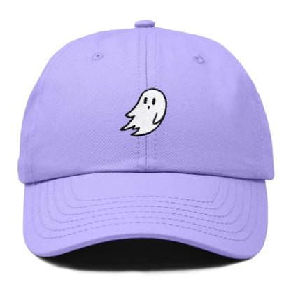 DALIX Ghost Embroidered Mens Womens Cotton Dad Hat Baseball Cap Adjustable - color: Lavender