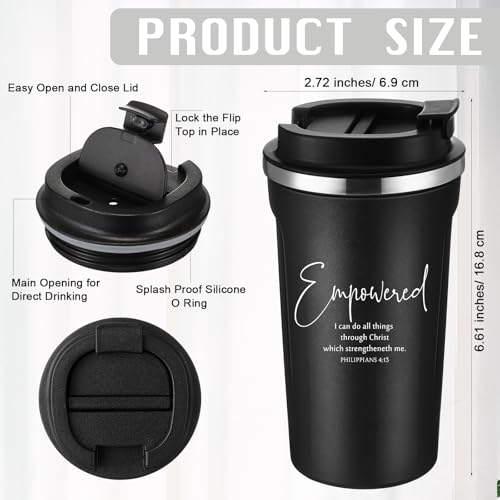 Meanplan 10 10 Set Christian Bible Verse Cup, Bible Words Theme, Black - color: Black, size: Bible Words Theme