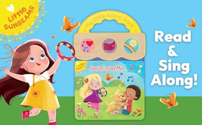 Jesus Loves Me 3-Button Sound Board Book for Babies and Toddlers (Little Sunbeams)