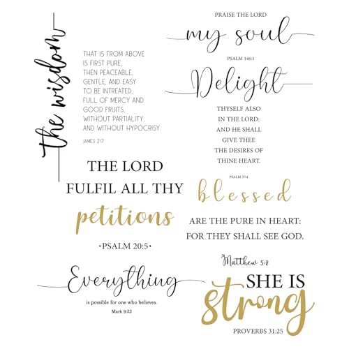 BBTO Bible Verse Stickers Peel & Stick,Praise the Lord - style: Praise the Lord