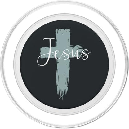 Jesus On Cross Paint Cool Religion God Faith Christian Gift PopSockets PopGrip for MagSafe - style: Magnetic PopGrip