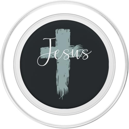 Jesus On Cross Paint Cool Religion God Faith Christian Gift PopSockets PopGrip for MagSafe - style: Magnetic PopGrip